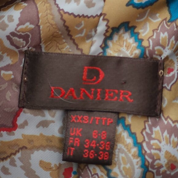 BEAUTIFUL Danier Leather Jacket Women's Size XXS Button Down - Picture 4 of 5